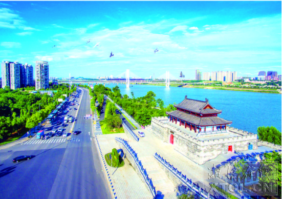 湘江河西風光帶。